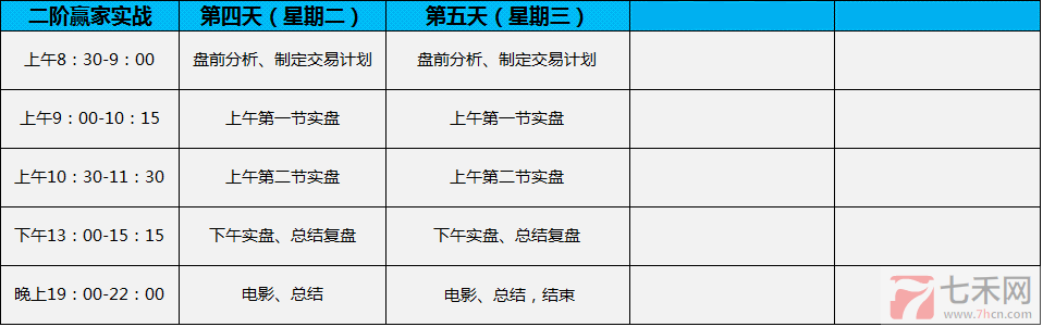 课程表
