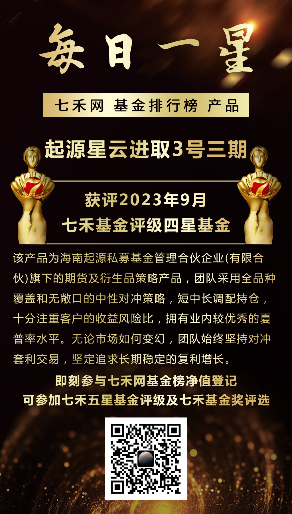 每日一星】始终坚持对冲套利交易！