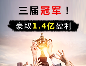 三届期货冠军！豪取1.4亿盈利