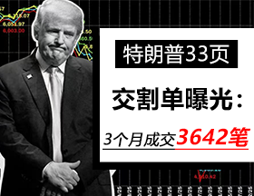 特朗普33页交割单曝光：3个月成交3642笔！