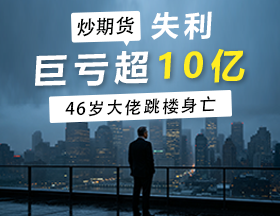 炒期货失利，巨亏超10亿，46岁大佬跳楼身亡